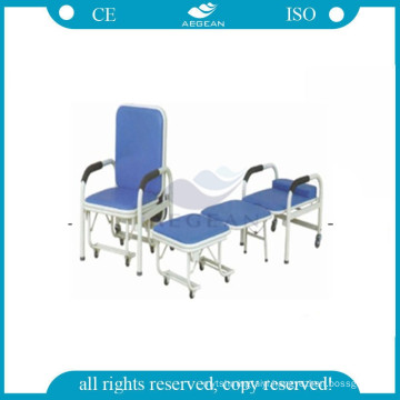 AG-AC004 Approved hospital room folding accompany mobile chair
